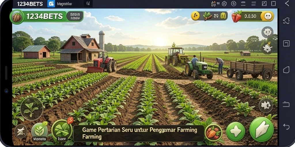 Gameplay seru di 1234BETS dengan pertanian yang menarik.