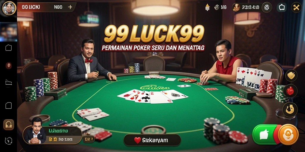 Screenshot gameplay Poker yang menarik dan seru di 99LUCK99.