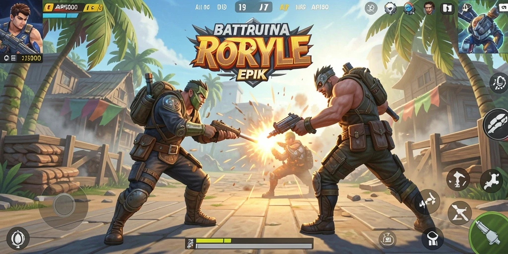 Tangkapan layar dari gameplay menegangkan di API5000 saat pertempuran epik berlangsung.