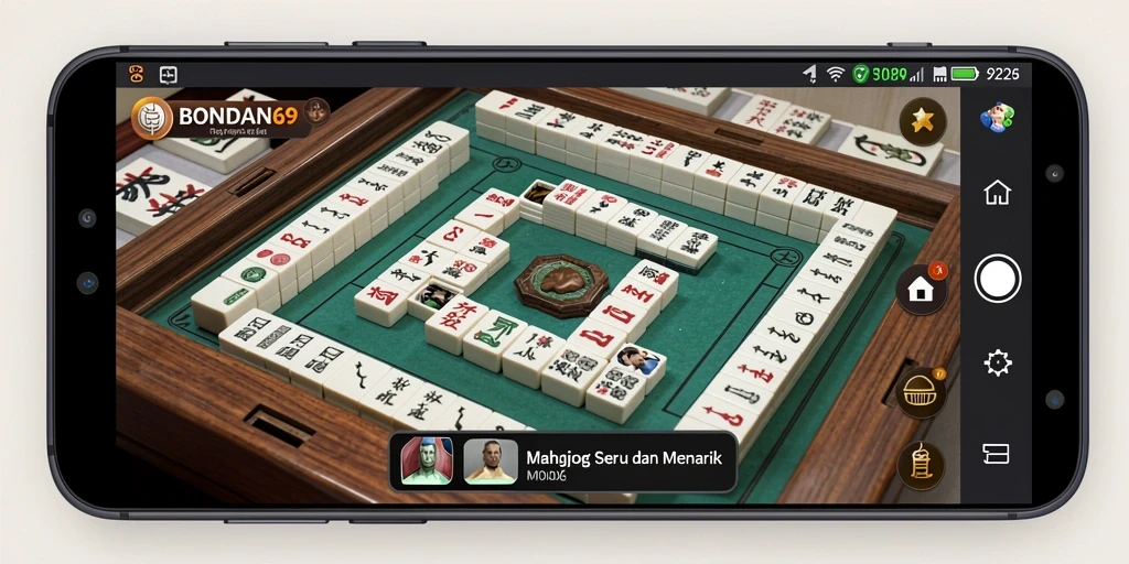 Screenshot menampilkan gameplay menarik BONDAN69 dengan tantangan Mahjong.