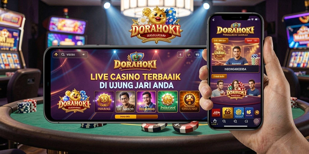 Tampilan grafis yang memukau dalam gameplay Live Casino DORAHOKI.