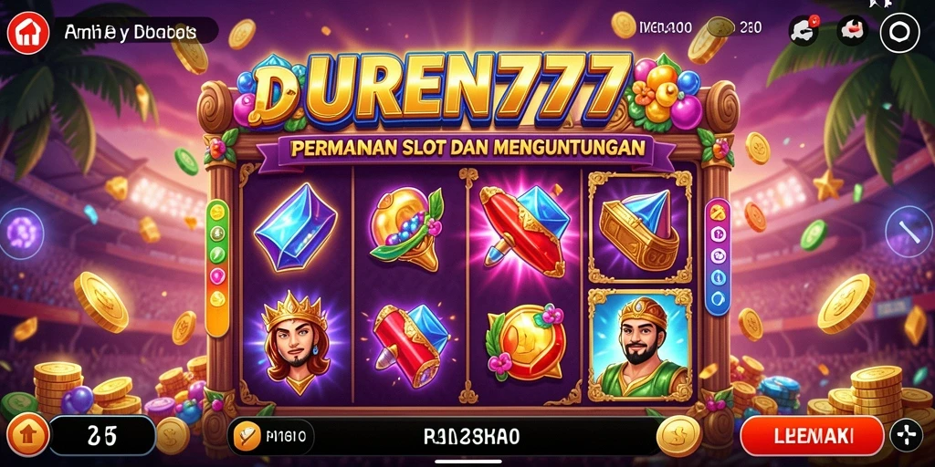 Screenshot gameplay DUREN777 menampilkan keseruan permainan Slot.