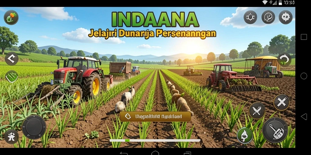 Tangkapan layar gameplay INDAAA yang menarik dan penuh warna.