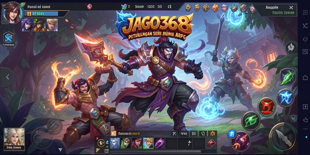 Gameplay JAGO368 menampilkan karakter bertarung dalam dunia fantasi yang kaya.