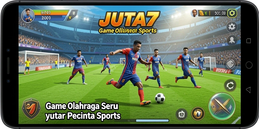 Tampilan gameplay seru dari JUTA7 dengan berbagai cabang olahraga.