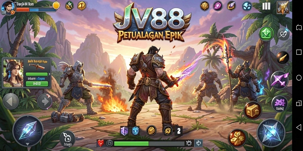 Tampilan screenshot game RPG menunjukkan pertarungan seru dan dunia yang memukau.