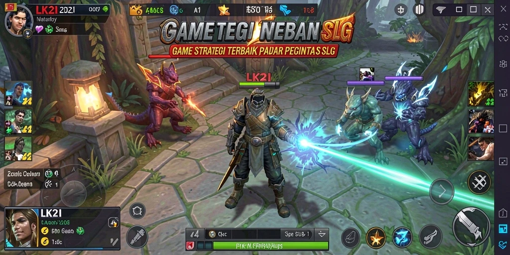 Tampilan gameplay seru di LK21 dengan aksi strategis yang mendebarkan.