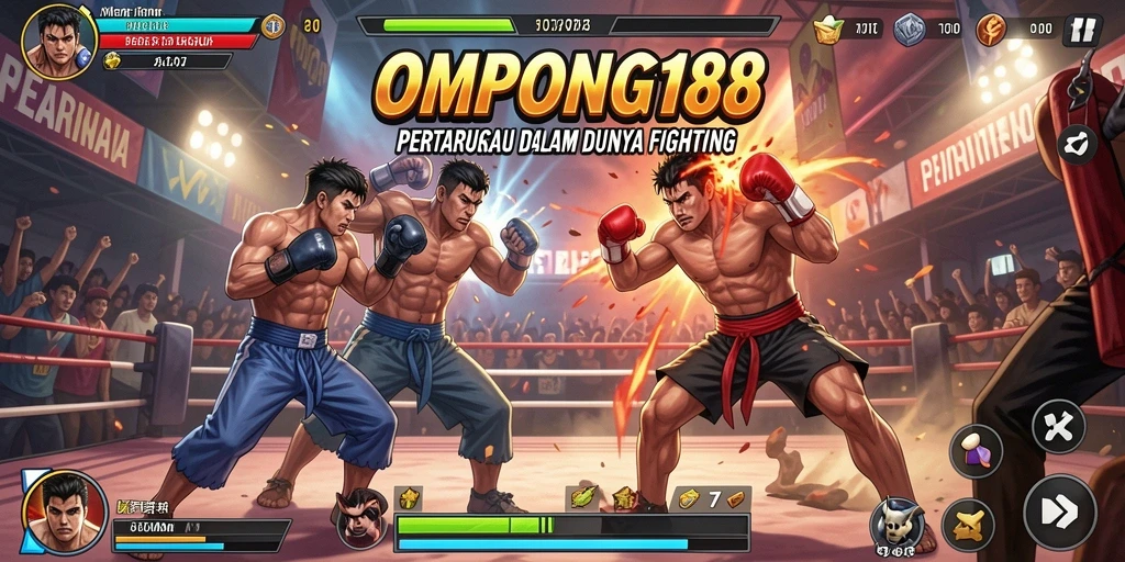Tampilan seru gameplay Fighting di OMPONG188 yang penuh aksi.
