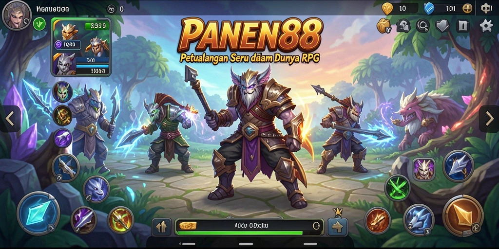 Tampilan menarik dari gameplay RPG PANEN88 yang penuh petualangan.