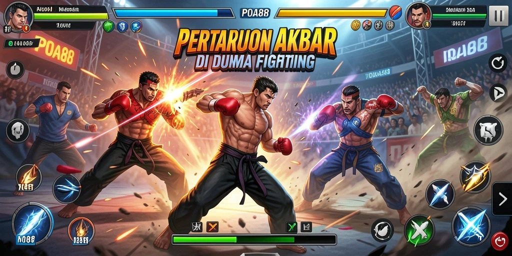 Gameplay seru dalam pertarungan epik di POA88.