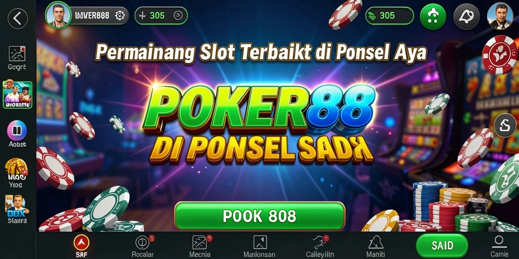 Gameplay Slot POKER88 yang mendebarkan dan penuh warna.