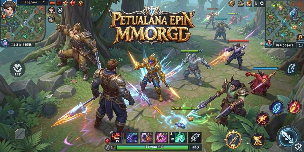 Tampilan screenshot V87 menampilkan aksi seru dalam gameplay MMORPG.